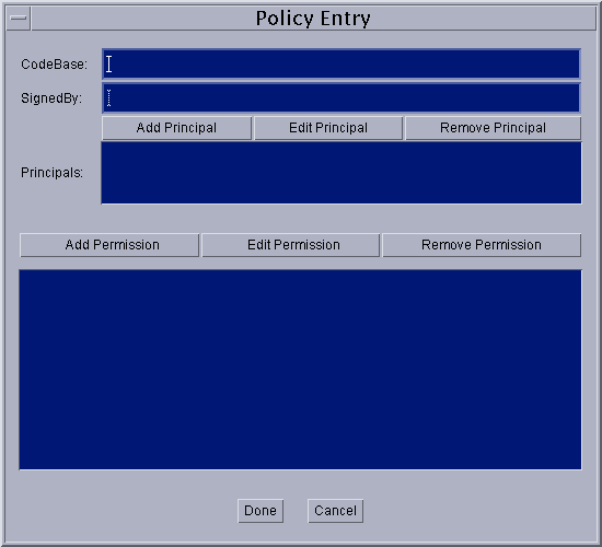 Blank Add Entry Dialog