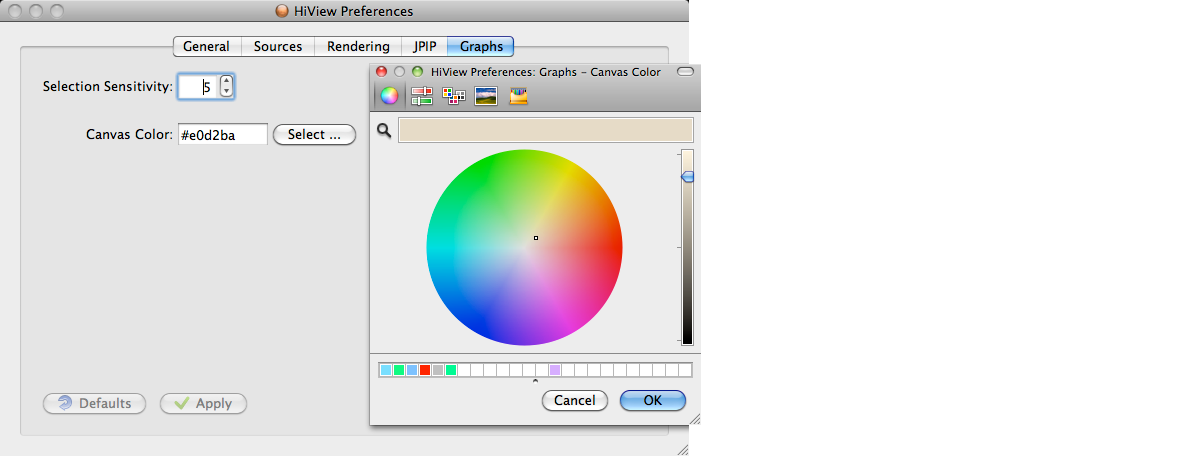 Preferences - Graphs